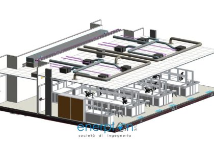 731-E1844 Modello_PI 2016 - Tavola - T03 - Laboratorio - Vista assonometrica controsoffitto